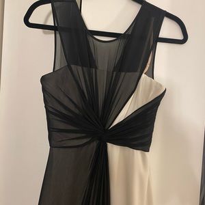 Gorgeous black and white gown